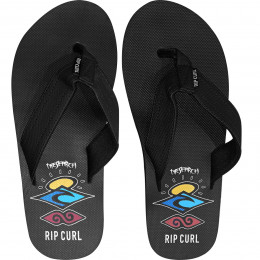 Chinelo Rip Curl Ripper Black Red Blue