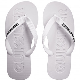 Chinelo Quiksilver Molokai Debossed Branco