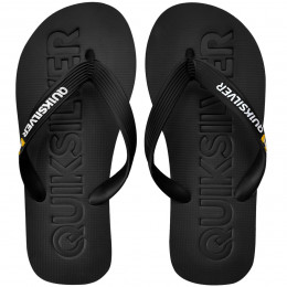 Chinelo Quiksilver Molokai Debossed Preto