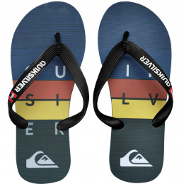 Chinelo Quiksilver Molokai WordBlock Azul Marinho