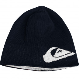Gorro Quiksilver Dupla Face Double Omni Marinho e Off White