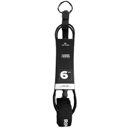 Leash Rip Curl 6.0 Comp Leash Surf Grip Black