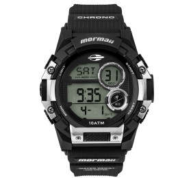Relógio Mormaii Digital Wave MO8600/8K Preto e Prata