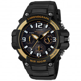 Relógio Casio Esportivo Analógico MCW-100H-9A2VDF-SC Preto e Dourado