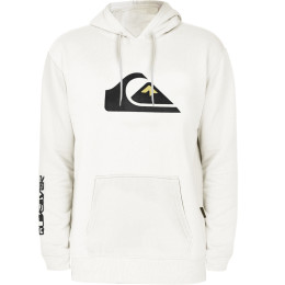 Moletom Quiksilver Comp Logo 2.0 White Glass Reforçado 305G com Capuz