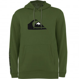 Moletom Quiksilver Comp Logo Verde Militar Reforçado 305G com Capuz