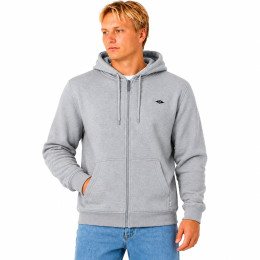 Moletom Rip Curl Classic Surf Hood Grey Marle com Zíper - Praticidade e Estilo Surf