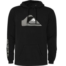 Moletom Quiksilver Comp Logo 2.0 Preto Reforçado com Capuz
