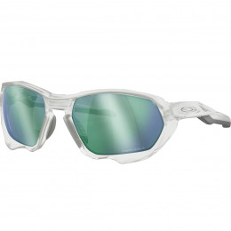 Óculos Oakley Plazma Matte Clear/Lentes Prizm Road Jade