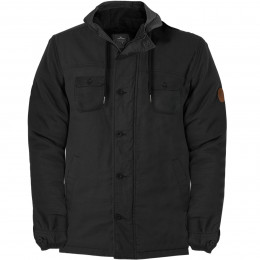 Jaqueta Rip Curl Gibbos Jacket com Forro em Sherpa Washed Black