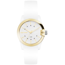 Relógio Mormaii Analógico Feminino MO2036JE/8B Branco e Dourado