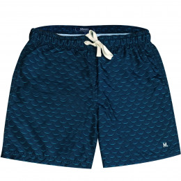 Shorts Água Mash Casual Estampa 3D Azul Marinho