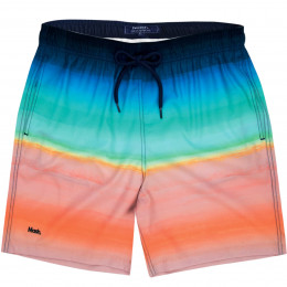 Shorts Água Mash Estampado Tie Dye Laranja