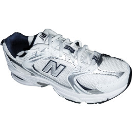 Tênis New Balance NB530 Branco Prata e Marinho – Estilo Retro-Running e Conforto