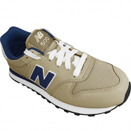 Tênis New Balance  500 v2 Bege com Marinho