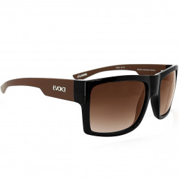 Óculos Evoke Code II BRA08 Shine Black Matte Brown/Lente Brown Gradient