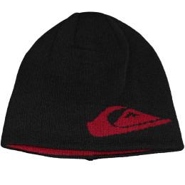 Gorro Quiksilver Dupla Face Double Omni Preto e Vinho