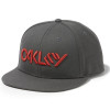 Boné Oakley Octane Snapback Grafite com Logo Vermelho PROMOÇAO - 1