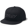 Boné Oakley Octane Snapback Preto com Logo Preto - 1