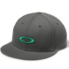 Boné Oakley Ellipse Print Snap-back Grafite com Logo Verde - 1