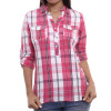 Sx Camisa Alma De Praia Xadrez Amber Pink - 1