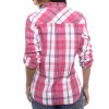 Sx Camisa Alma De Praia Xadrez Amber Pink - 2