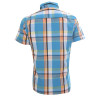 Rx Camisa Alma De Praia Summer Style Azul Com Laranja - 2