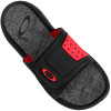 Chinelo Oakley Super Coil Slide Preto Com Vermelho - 2