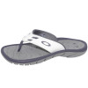 Chinelo Oakley Super Coil 15 Cinza Com Branco - 3