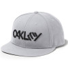 Boné Oakley Octane Snapback Cinza com Logo Preto - 1