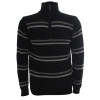 Rx Tricot Alma De Praia Listrado Preto LIQUIDAÇAO Ultima Peça tam GG - 1