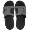 Chinelo Oakley Super Coil Slide Preto com Cinza - 1