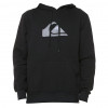 Moletom Quiksilver Canguru Big Logo Hood Preto - 1