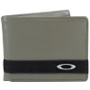 Carteira Oakley Dry Goods Cinza Leather Wallet - 1