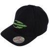 Boné Mormaii FlexCap Solid Black com Logo Verde - 1