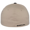 Boné Oakley Ellipse Cap Bege com Preto FlexFit LANÇAMENTO EM PROMOÇÃO - 3