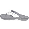 Chinelo Oakley Super Coil 15 Cinza Com Branco - 4