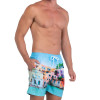 Shorts Água Mash Estampado Paradise Azul Claro - 3