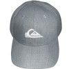 Boné Quiksilver Decades Heather Cinza Mescla Logo Branco - 2