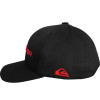 Boné Quiksilver Decades Type Preto com Vermelho - 3