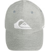 Boné Quiksilver Decades Heather Cinza Mescla Logo Branco - 2