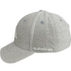 Boné Quiksilver Decades Heather Cinza Mescla Logo Branco - 3