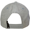 Boné Quiksilver Decades Heather Cinza Mescla Logo Branco - 4
