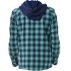 Camisa Rip Curl Flanelada Xadrez com Capuz Grunter Hood Shirt Navy - 2