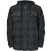 Jaqueta Rip Curl Flanelada Xadrez Sounds Hooded Washed Black - 1
