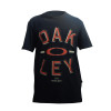 Camiseta Oakley Block Out Tee 2.0 Preto com Vermelho - 1