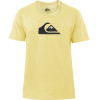 Camiseta Quiksilver Comp Logo Color Amarelo Claro - 1