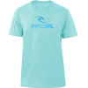 Camiseta Rip Curl Icon Logo Tee Sky Blue - 1