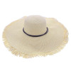 Chapéu Sombrero Alma de Praia de Palha com Aba Franjada - 2