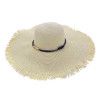 Chapéu Sombrero Alma de Praia de Palha com Aba Franjada - 1